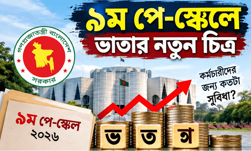 ৯ম পে-স্কেলে ভাতার চিত্র: কোথাও বৃদ্ধি