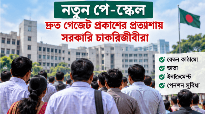 নবম জাতীয় পে-স্কেলের গেজেট প্রকাশ চূড়ান্ত পর্যায়ে
