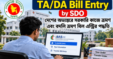 TA/DA Bill Entry by SDO