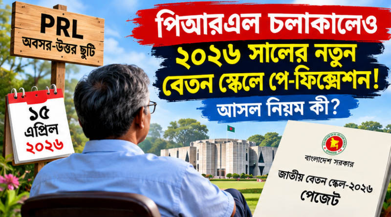 পিআরএলে থেকেও ২০২৬ সালের নতুন বেতন স্কেলে পে-ফিক্সেশন!