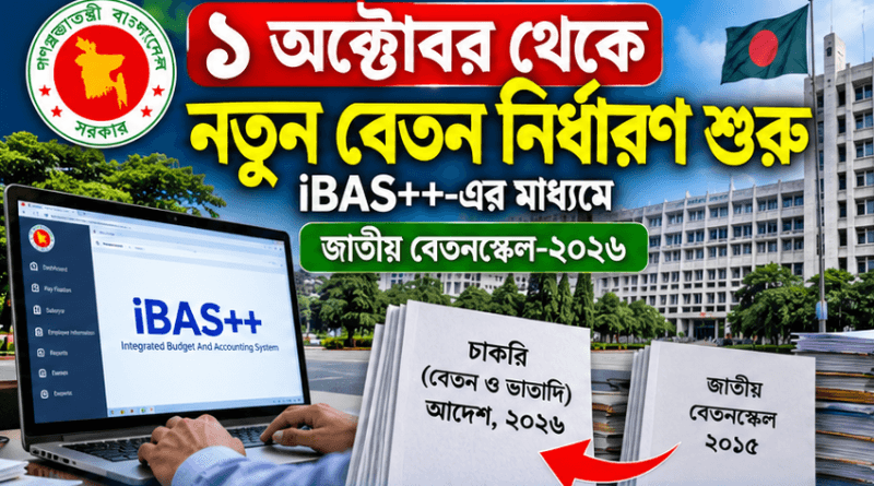 iBAS++-এ নতুন বেতন নির্ধারণ শুরু