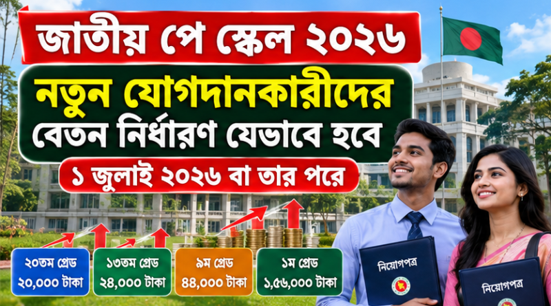 ১ জুলাইয়ের পর নতুন চাকরিতে যোগদানকারীদের বেতন নির্ধারণ যেভাবে হবে