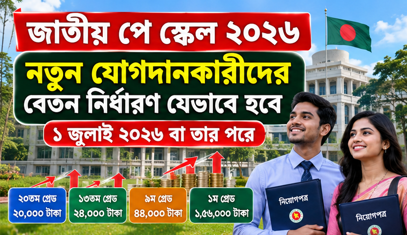 ১ জুলাইয়ের পর নতুন চাকরিতে যোগদানকারীদের বেতন নির্ধারণ যেভাবে হবে