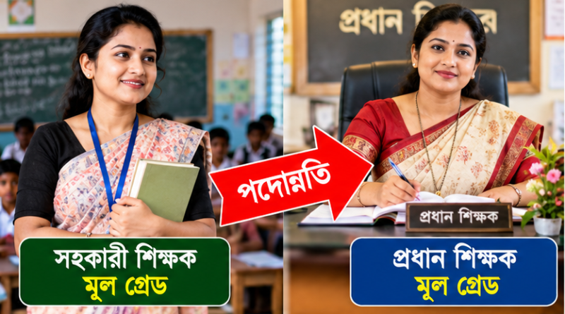 সহকারী শিক্ষক থেকে প্রধান শিক্ষক পদোন্নতি