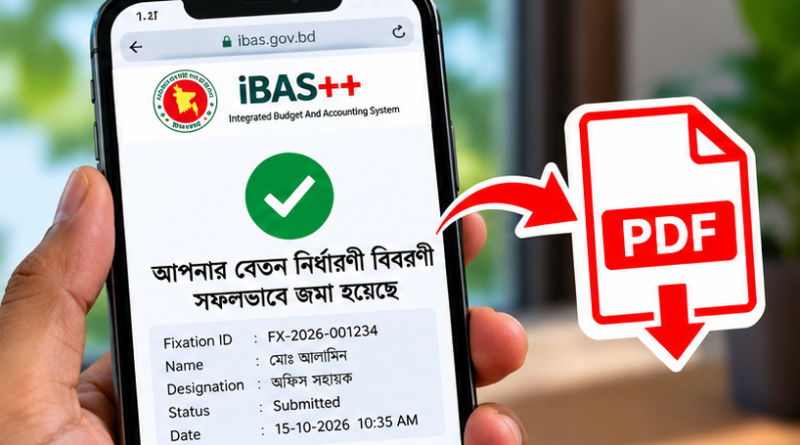 মোবাইলে পে-ফিকেশন সম্পন্ন, পরে পিডিএফ ডাউনলোড করা যাবে?