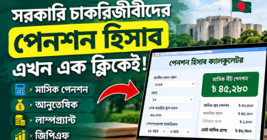 সরকারি চাকরিজীবীদের পেনশন হিসাব এখন এক ক্লিকেই!