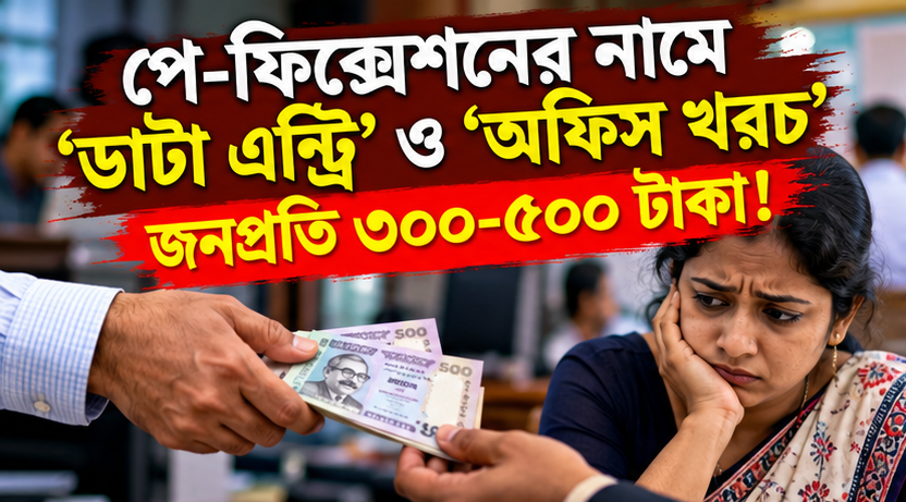 শিক্ষকদের পে-ফিক্সেশনে টাকা আদায়ের অভিযোগ