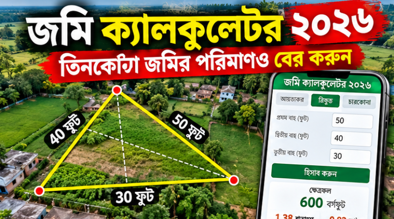 তিনকোনা জমির পরিমাণও বের করুন ঘরে বসে, জেনে নিন সহজ হিসাবের নিয়ম