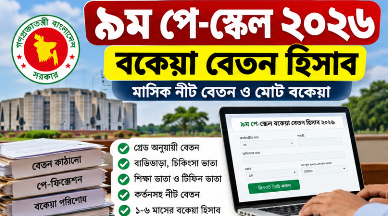 সরকারি কর্মচারীদের বকেয়া বেতন হিসাবের নতুন ক্যালকুলেটর, যেভাবে মিলবে মাসিক পাওনা