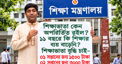 শিক্ষাভাতা বাড়ানোর দাবি