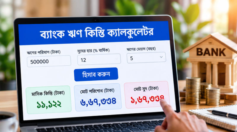 ব্যাংক ঋণের মাসিক কিস্তি