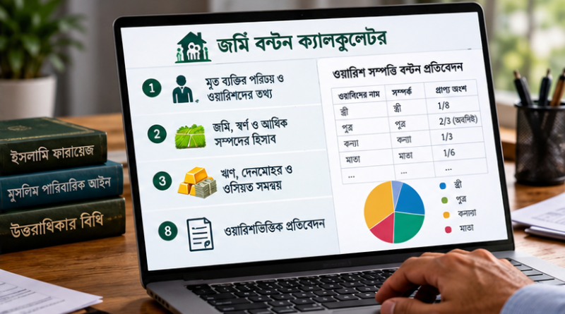 ওয়ারিশের অংশ হিসাবের ক্যালকুলেটরে সুবিধার পাশাপাশি সতর্কতার প্রয়োজন