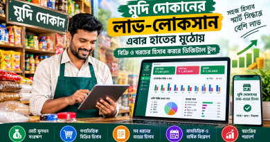 মুদি দোকানের আয়-ব্যয়ের হিসাব রাখুন এক ক্লিকেই