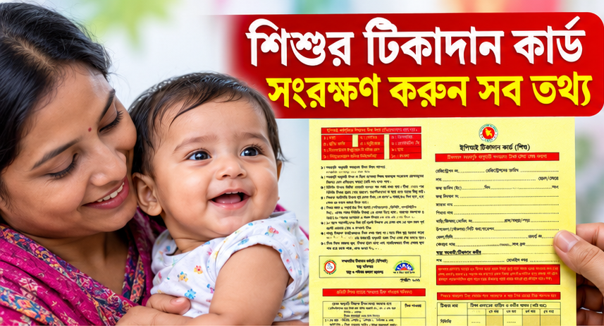শিশুর টিকাদান কার্ডে কোন টিকা কখন দিতে হবে?