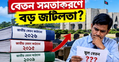 জাতীয় বেতন স্কেলে সমতাকরণ জটিলতা