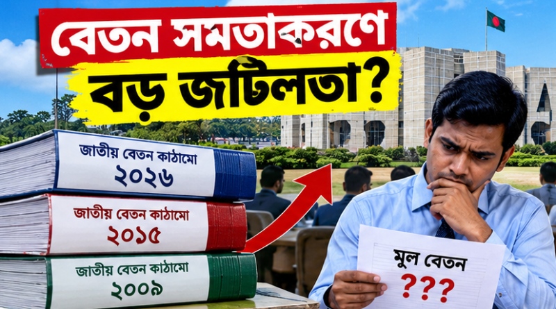 জাতীয় বেতন স্কেলে সমতাকরণ জটিলতা