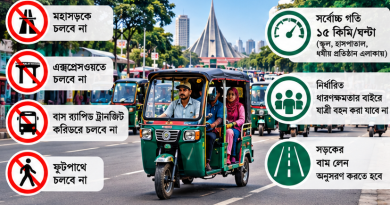 ঢাকায় ব্যাটারিচালিত ই-রিকশা চলাচলে নতুন বিধিমালা