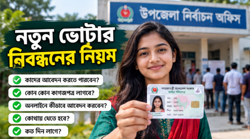 জাতীয় পরিচয়পত্রের নতুন আবেদন থেকে সংশোধন