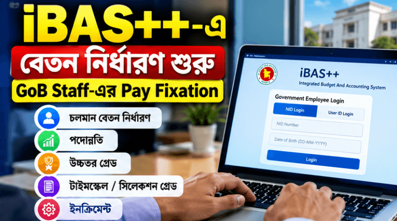 চলমান বেতন নির্ধারণ (GoB Staff)