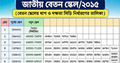 ২০১৫ সালের বেতন ইনক্রিমেন্ট তালিকা যেভাবে দেখবেন, জানুন গ্রেডভিত্তিক বেতন নির্ধারণের নিয়ম