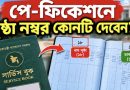পে-ফিকেশনে সার্ভিস বুকের পৃষ্ঠা নম্বর কোনটি দেবেন?