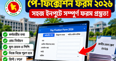 Pay Fixation Form 2026